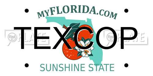 TEXCOP Florida License Plate