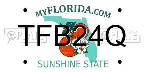 TFB24Q Florida License Plate