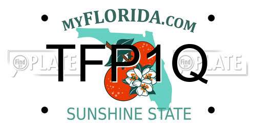TFP1Q Florida License Plate