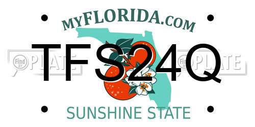 TFS24Q Florida License Plate