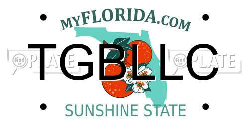 TGBLLC Florida License Plate