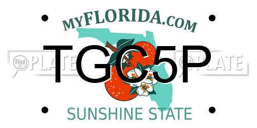 TGC5P Florida License Plate