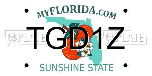 TGD1Z Florida License Plate