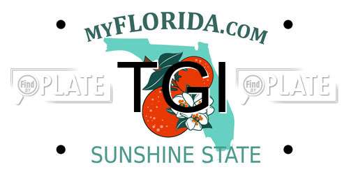 TGI Florida License Plate