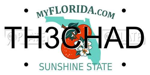 TH3CHAD Florida License Plate