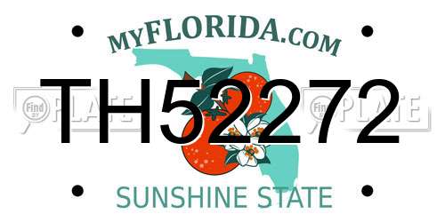 TH52272 Florida License Plate