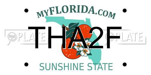 THA2F Florida License Plate