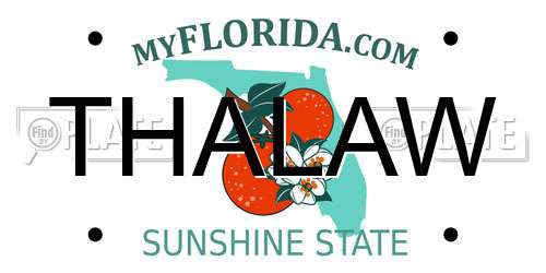 THALAW Florida License Plate
