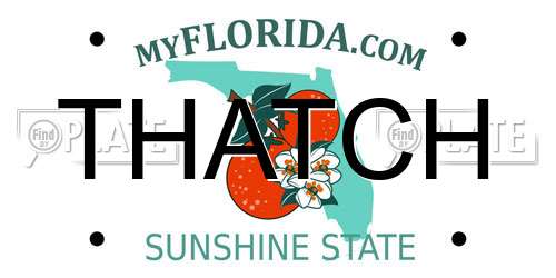 THATCH Florida License Plate