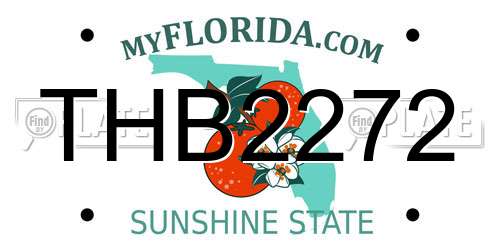 THB2272 Florida License Plate