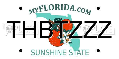 THBTZZZ Florida License Plate