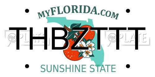 THBZTTT Florida License Plate