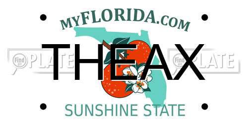 THEAX Florida License Plate