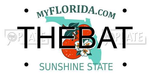 THEBAT Florida License Plate