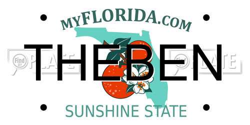 THEBEN Florida License Plate