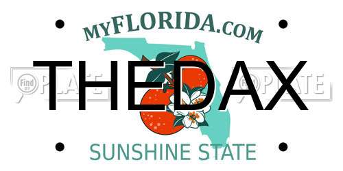 THEDAX Florida License Plate