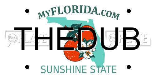 THEDUB Florida License Plate
