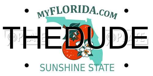 THEDUDE Florida License Plate