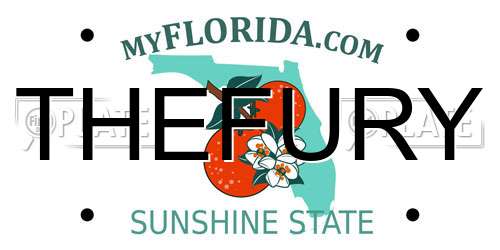THEFURY Florida License Plate