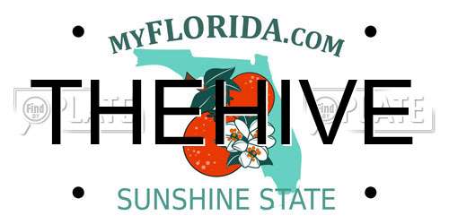 THEHIVE Florida License Plate