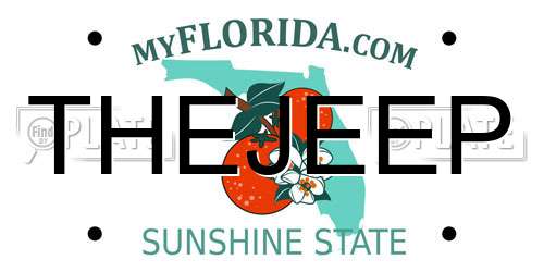 THEJEEP Florida License Plate