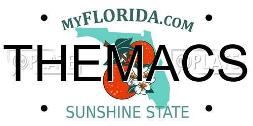 THEMACS Florida License Plate