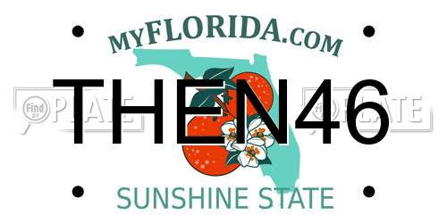 THEN46 Florida License Plate