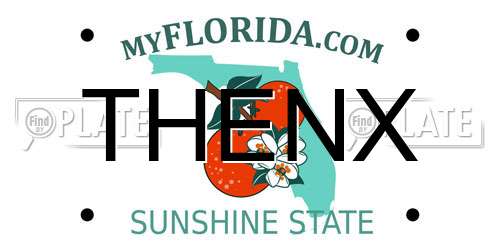 THENX Florida License Plate