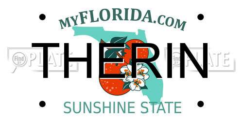 THERIN Florida License Plate