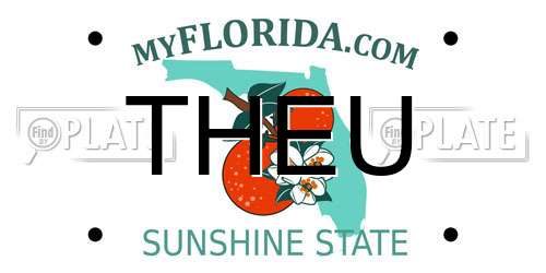THEU Florida License Plate