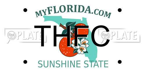 THFC Florida License Plate