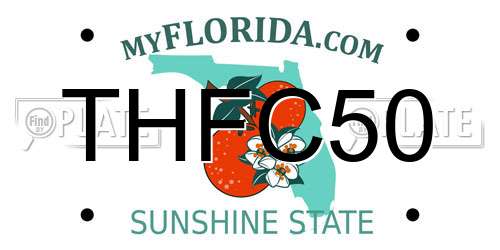 THFC50 Florida License Plate