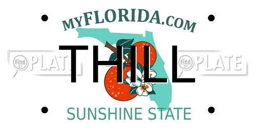 THILL Florida License Plate