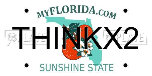 THINKX2 Florida License Plate