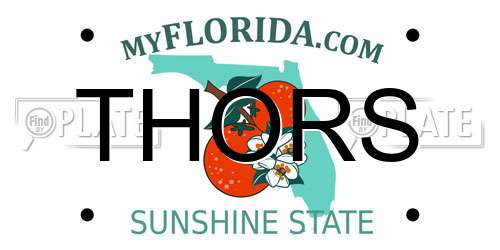 THORS Florida License Plate