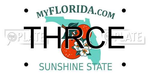THRCE Florida License Plate