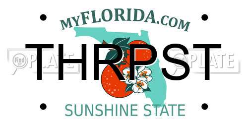 THRPST Florida License Plate