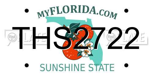 THS2722 Florida License Plate