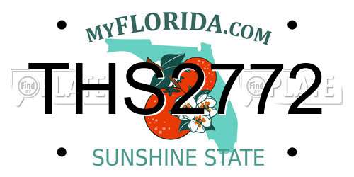 THS2772 Florida License Plate
