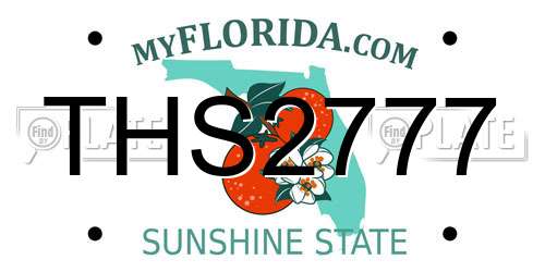 THS2777 Florida License Plate