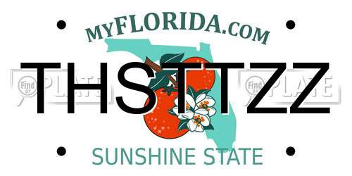 THSTTZZ Florida License Plate