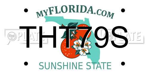 THT79S Florida License Plate