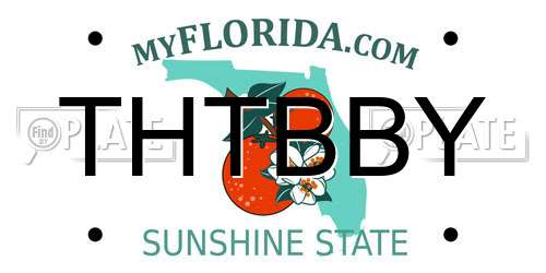THTBBY Florida License Plate