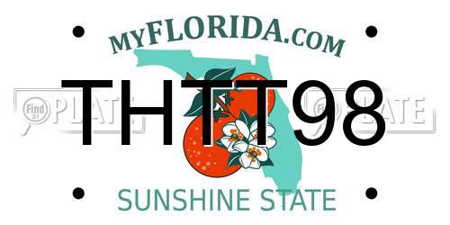 THTT98 Florida License Plate