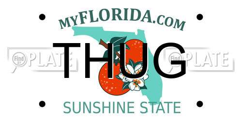 THUG Florida License Plate