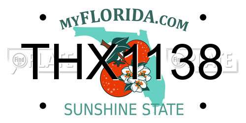 THX1138 Florida License Plate