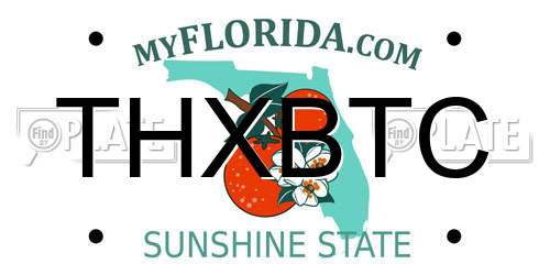 THXBTC Florida License Plate