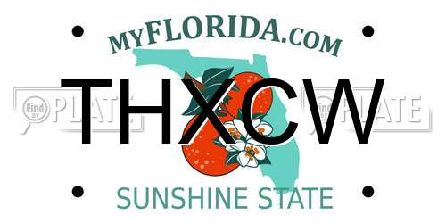 THXCW Florida License Plate