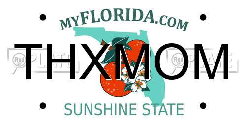 THXMOM Florida License Plate