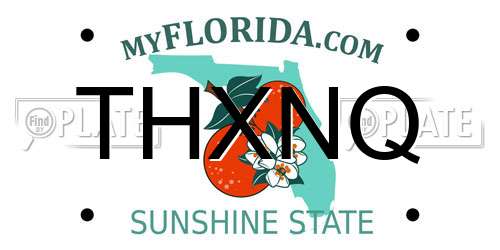THXNQ Florida License Plate